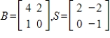 Suppose B is the matrix of with respect to a basis H, and S is the change of basis matrix from a basis G to H. Find the matrix A of T with respect to G.