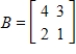 Determine if A and B are similar matrices. ,