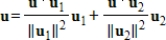 If   is an orthogonal set of vectors, and   , then   .<div style=padding-top: 35px> 