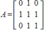 Determine if the given matrix is symmetric.  <div style=padding-top: 35px> 