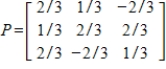 Determine if the given matrix is orthogonal.  <div style=padding-top: 35px> 