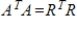 If   is a QR factorization of a matrix A, then   .<div style=padding-top: 35px> 