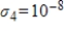 Determine the numerical rank of a   matrix with singular values   ,   ,   , and   , if   .<div style=padding-top: 35px> 