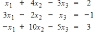 Find all least squares solutions for the given system.  <div style=padding-top: 35px> 
