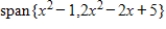Determine if is in the subspace of given by .