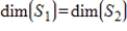 If and are subspaces of a vector space V and , then .