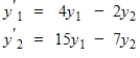 Find the general solution for the system .