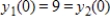 Suppose that two countries are in an arms race modeled by the system of differential equations where y<sub>1</sub> and y<sub>2</sub> are measured in thousands. Find the solution for the system with initial conditions , and use it to predict the long-term amounts of arms held by each country.