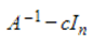 The Shifted Inverse Power Method for an invertible n×nmatrix Ais implemented by applying the Power Method to for some scalar c.