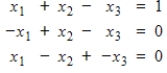 If applicable, use Cramer's Rule to find the unique solution of the given linear system. If Cramer's Rule is not applicable, explain why.  <div style=padding-top: 35px> 