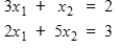 Without solving for   , use Cramer's Rule to find the value of   in the linear system.  <div style=padding-top: 35px> 