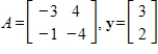 Determine if the given vector is in the range of where