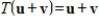If is a linear transformation, then for all vectors and .