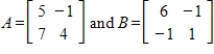 Evaluate AB-BA, where