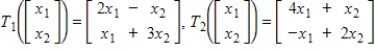 Let and be the linear transformations given by Find the matrix such that .