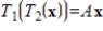 Let and be the linear transformations given by Find the matrix such that .