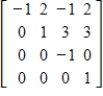 Use an augmented matrix and row operations to find the inverse of