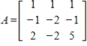 Find an LU factorization of