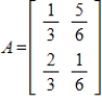 Find all steady-state vectors for the given stochastic matrix.