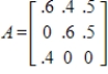 Find all steady-state vectors for the given stochastic matrix.