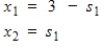 The general solution to a linear system is given. Express this solution as a linear combination of vectors.