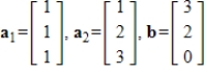 Determine if is in the span of the other given vectors. If so, write as a linear combination of the other vectors.