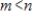Suppose a matrix has rows and columns, with . Then the columns of do not span R<sup>n</sup>.