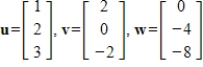 Determine if the given vectors are linearly independent.