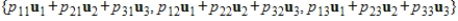 If is an orthonormal set in an inner product space V, and is a orthogonal matrix, then is also an orthonormal set in V.