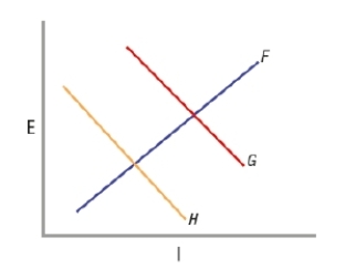 <strong>(Figure: Understanding Network Good Markets) The graph depicts the market for a network good. What does G represent?  </strong> A) price B) private demand C) social demand D) quantity <div style=padding-top: 35px> 