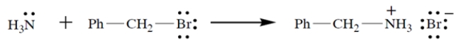 Consider the reaction: a. On the left side of the equation, draw the curved-arrow notation for the reaction in the left-to-right direction. b. On the left side of the equation, circle the nucleophile and label it N. c. On the left side of the equation, circle the electrophilic atom and label it E. d. On the left side of the equation, circle the leaving group and label it LG.