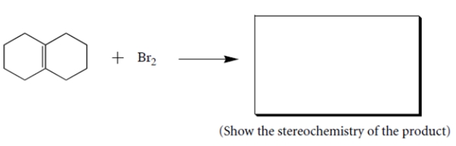 Complete the following reaction by giving the structures of the missing organic products.