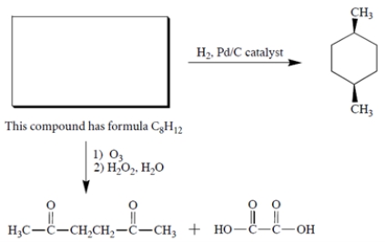 Complete the following reaction by giving the structure of the missing organic starting material.