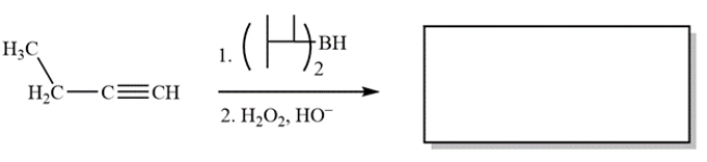 Complete the reaction by providing the structure of the missing product.