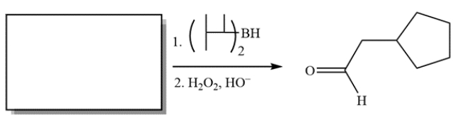 Complete the reaction by providing the structure of the missing starting material.