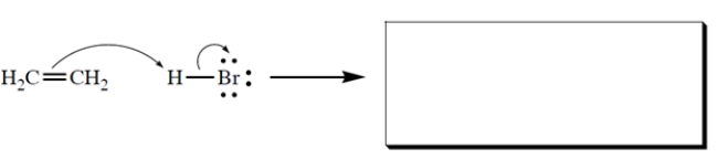 Complete the reaction by giving the products. Show all unshared electron pairs and formal charges.