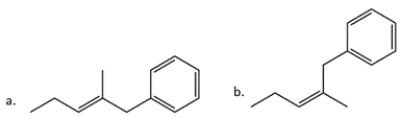 <strong>14. In each pair, identify the more stable one (as measured by heats of formation). -2: The more stable compound is ________________.</strong> A) Compound a B) Compound b