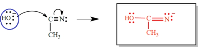 The product of the transformation is: The hydroxide is the nucleophile.