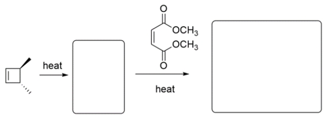 Predict the major organic products in the boxes and show stereochemistry where relevant.