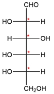 A carbohydrate with an aldehyde group is called an aldose, and carbohydrates are classified by the number of carbons they contain. The carbohydrate shows six carbons and has an aldehyde on carbon 1, so it is an aldohexose. There are four stereocenters, so there will be 2<sup>4</sup> or 16 stereoisomers.