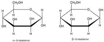 <strong>Identify the relationship between the two carbohydrates. Select all that apply. </strong> A) enantiomer B) diastereomer C) anomer D) epimer