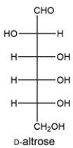 D-Altrose can be transformed to another aldose and 2-ketose upon treatment with base. Draw the structure of the aldose and 2-ketose.