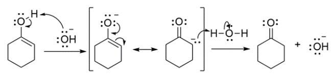 (a) The acidic mechanism starts with protonation of the alkene to form a carbocation, which can be stabilized by the nearby hydroxy group. (b) The basic mechanism starts by deprotonating the alcohol.
