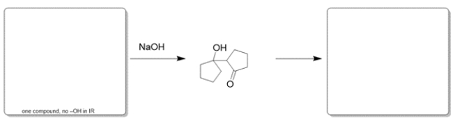 Indicate the missing starting material and product, given the conditions provided. When filling in the product, indicate only the major organic product(s). If you believe no reaction would occur, write NR.