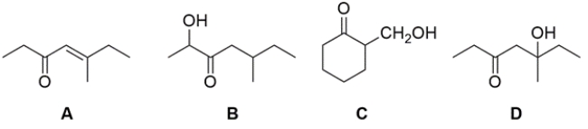 Which of these compounds could not have been prepared by an aldol addition/condensation reaction?