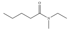 a. The -oate suffix indicates an ester. The first part of the name of an ester refers to the alkyl group connected to the oxygen in the ester. A benzoate is a benzene ring with an ester substituent. Lastly, the 4-ethyl indicates an ethyl group para to the ester functionality. The structure of propyl 4-ethyl benzoate is: b. The name indicates a five-carbon chain where the amide is on carbon 1 and the nitrogen has an ethyl and methyl substituent. c. The compound is an acid chloride which is bonded to a cyclohexane ring.