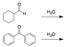 In each set of reactions, circle the one with the larger equilibrium constant (lies further to the right). a . b.