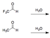 In each set of reactions, circle the one with the larger equilibrium constant (lies further to the right). a . b.