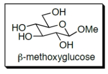 <strong><font face=symbol></font>-Methoxyglucose contains which functional group? </strong> A) a hemiacetal B) an acetal C) an imine D) an ester E) more than one of these