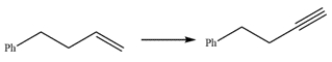 Outline a synthesis of this alkyne, using the given starting material and any other reagents you need.